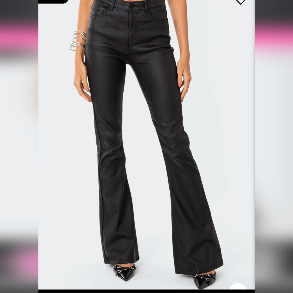 Edikted Luna Faux Leather pants size medium